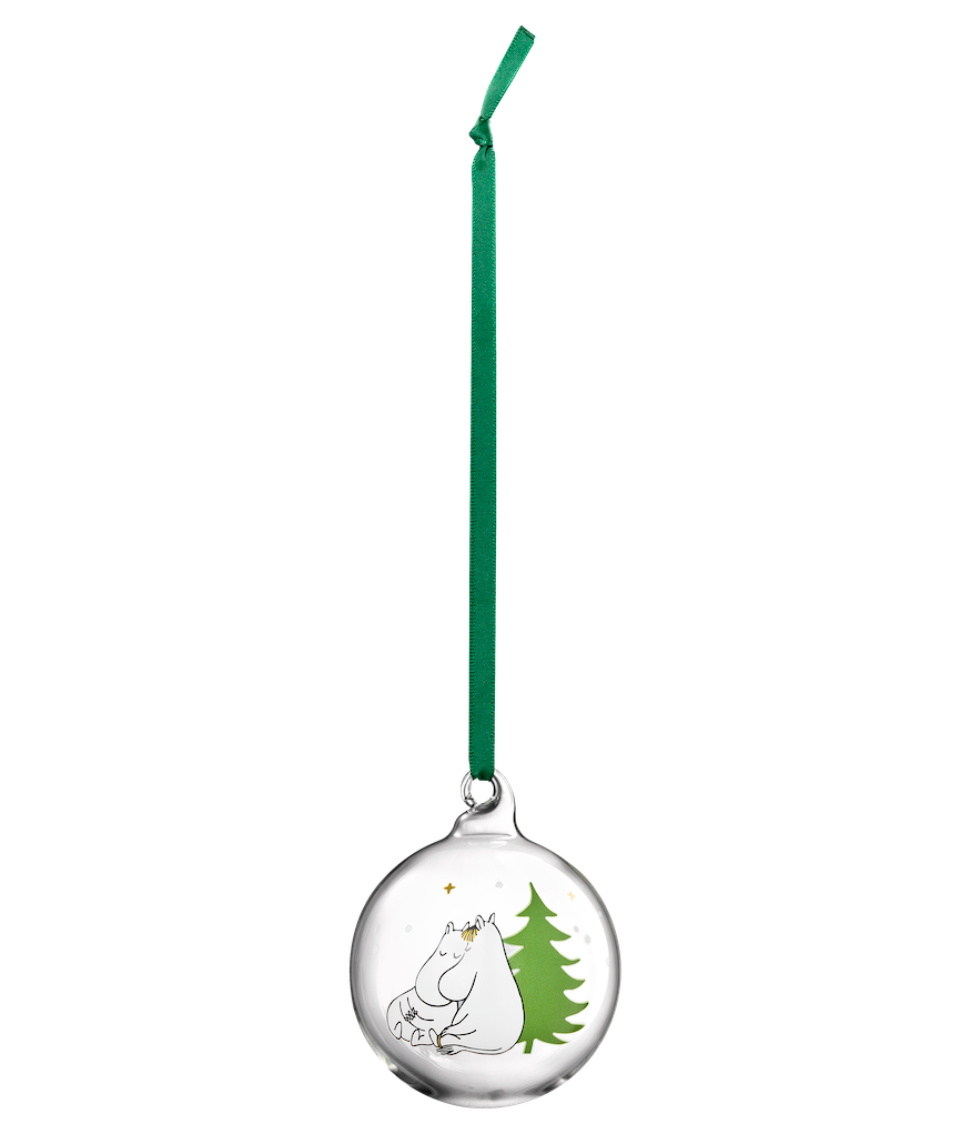 Treacle George (Muurla) – wholesale Ornament – MOOMIN | Christmas | Glass Bauble | Spruce | ⌀ 7 cm5