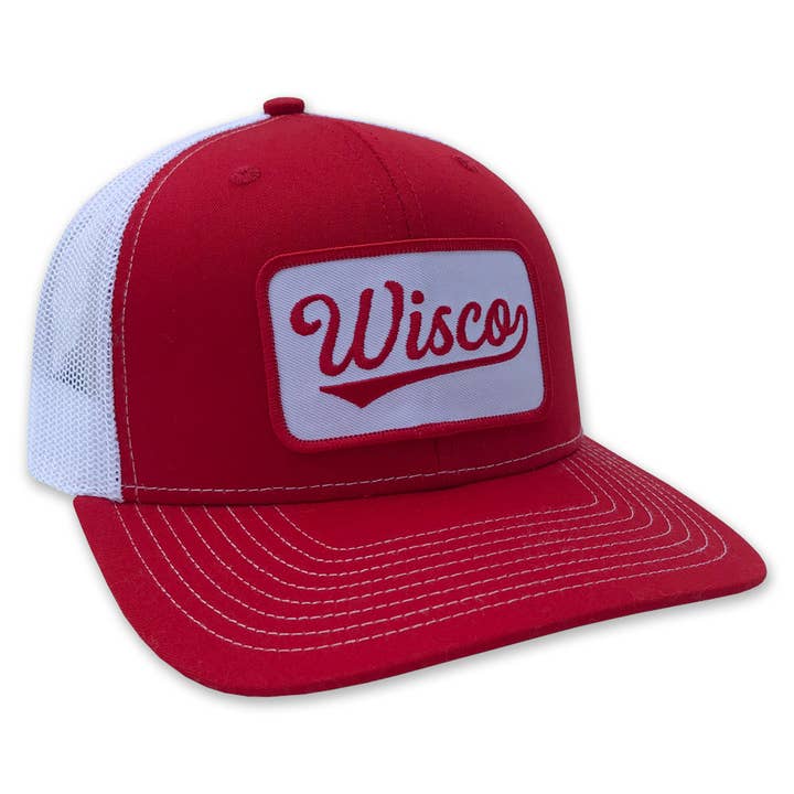 Wisco Babcock Snapback – Red & White for wholesale by Forward Apparel Co.