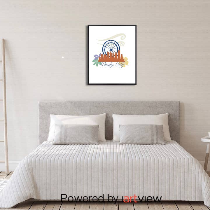 Windy City, Chicago Kunsttryk for engroshandel hos DaniV Art Studio