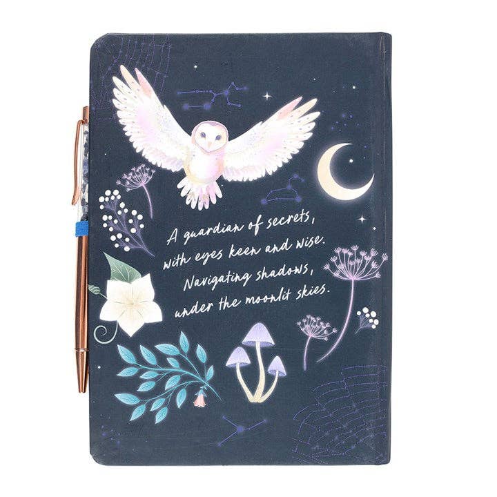 Something Different Wholesale - Wholesale Journal/Diary - Night Owl Journal with Sodalite Pen