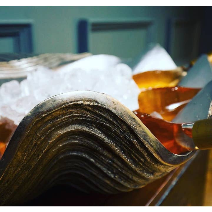 DDecorStore - Wholesale Ice Bucket - Clam shaped Wine Cooler ice bucket BIG Heavy length 26"5