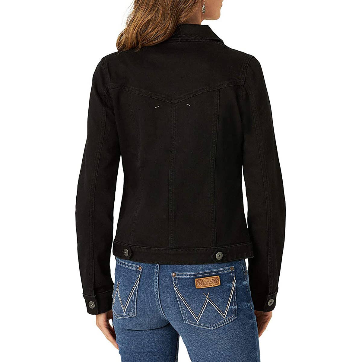 SALINA TRADING INC – Engroshandel Denimjakke - Dame – Kvinder Mode Casual Bomulds Denimjakke med Slank Pasform3