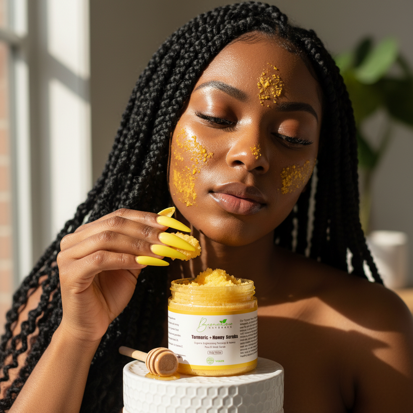 bconsciousnaturals - Wholesale Body Scrub/Exfoliant - Ingrown Hair Exfoliating Salt Scrub With Turmeric & Honey2