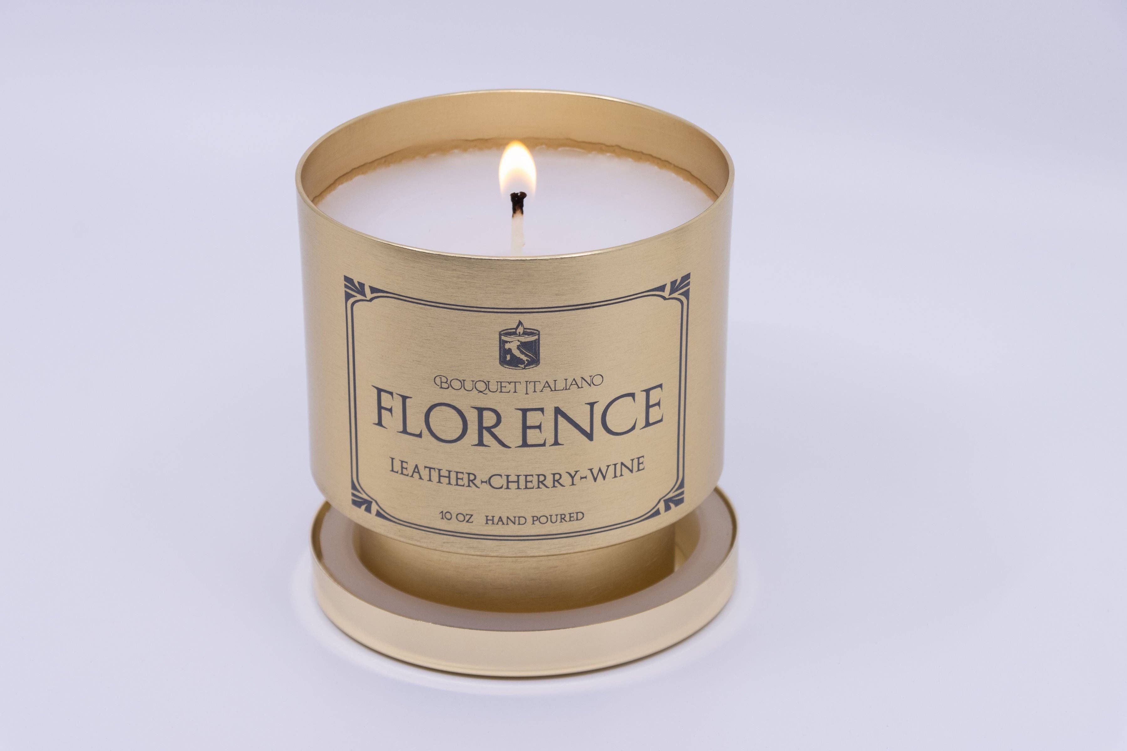 BouquetItaliano – Vela em jarro/copo por atacado – Vela de Luxo Florence Couro Cereja Merlot5