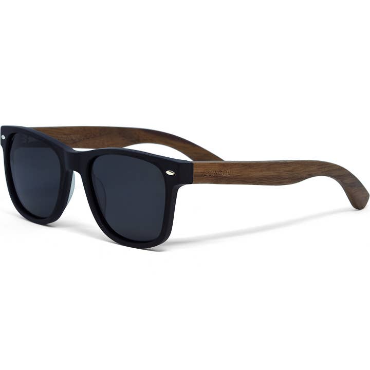 GOWOOD – Großhandel Sonnenbrille – Unisex – Sonnenbrille aus Walnussholz mit schwarzen polarisierten Gläsern