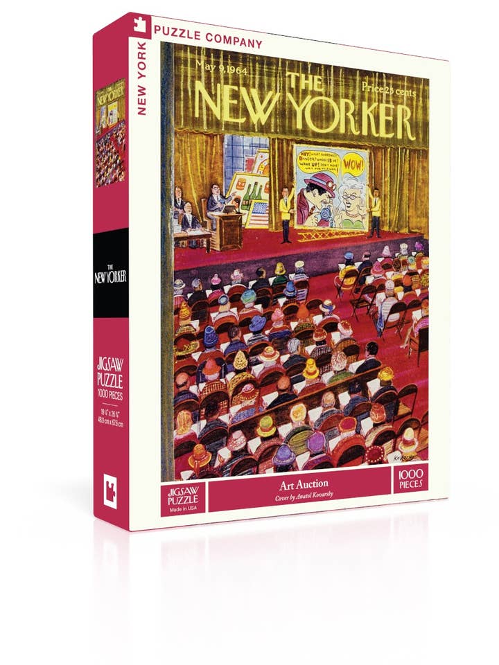 Art Auction - 1000 Piece Jigsaw Puzzle for wholesale by New York Puzzle Company