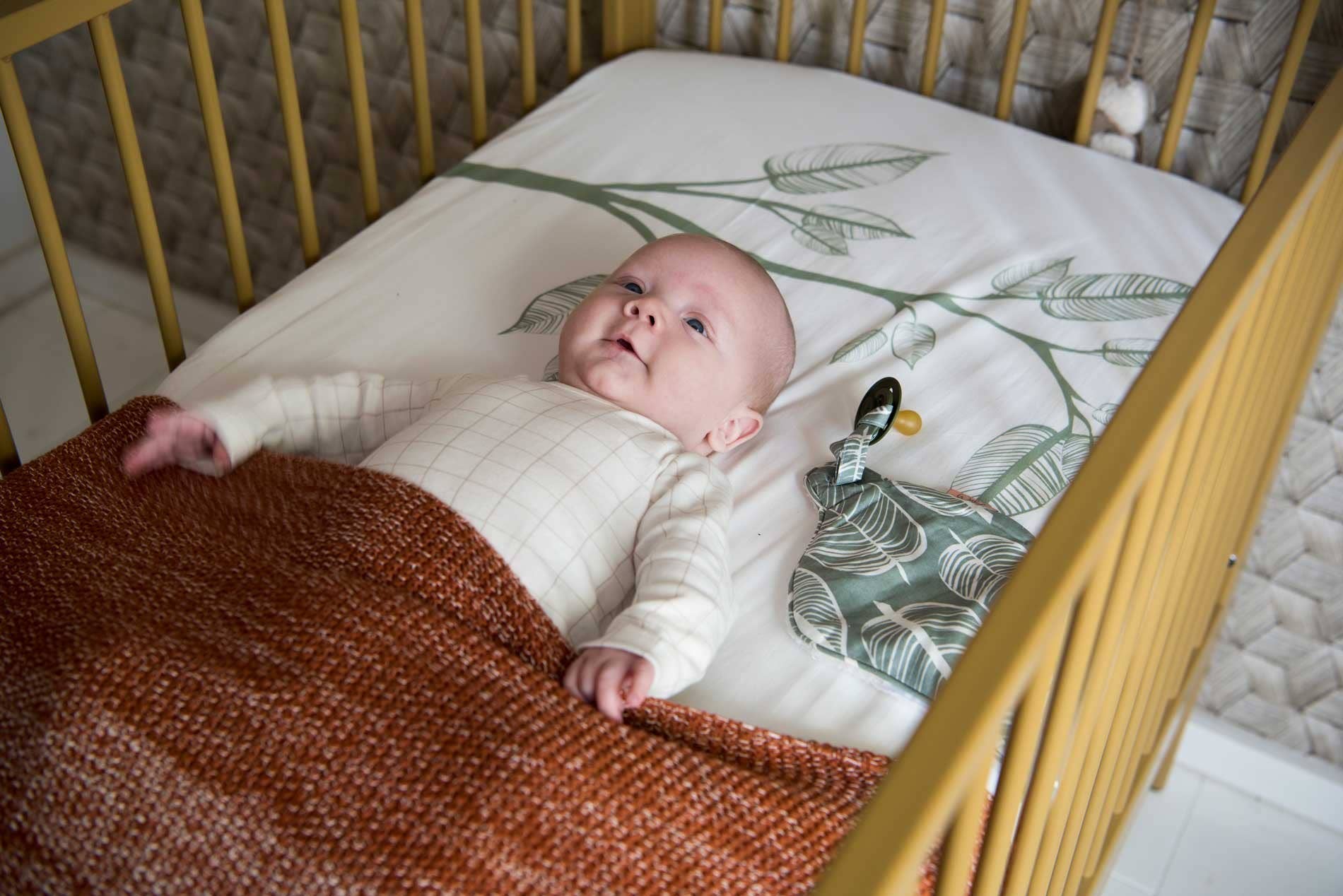 Witlof for kids – Lençol com elástico - Crianças e bebés por atacado – Lençol de baixo 70x145 Beleaf Sage Green1