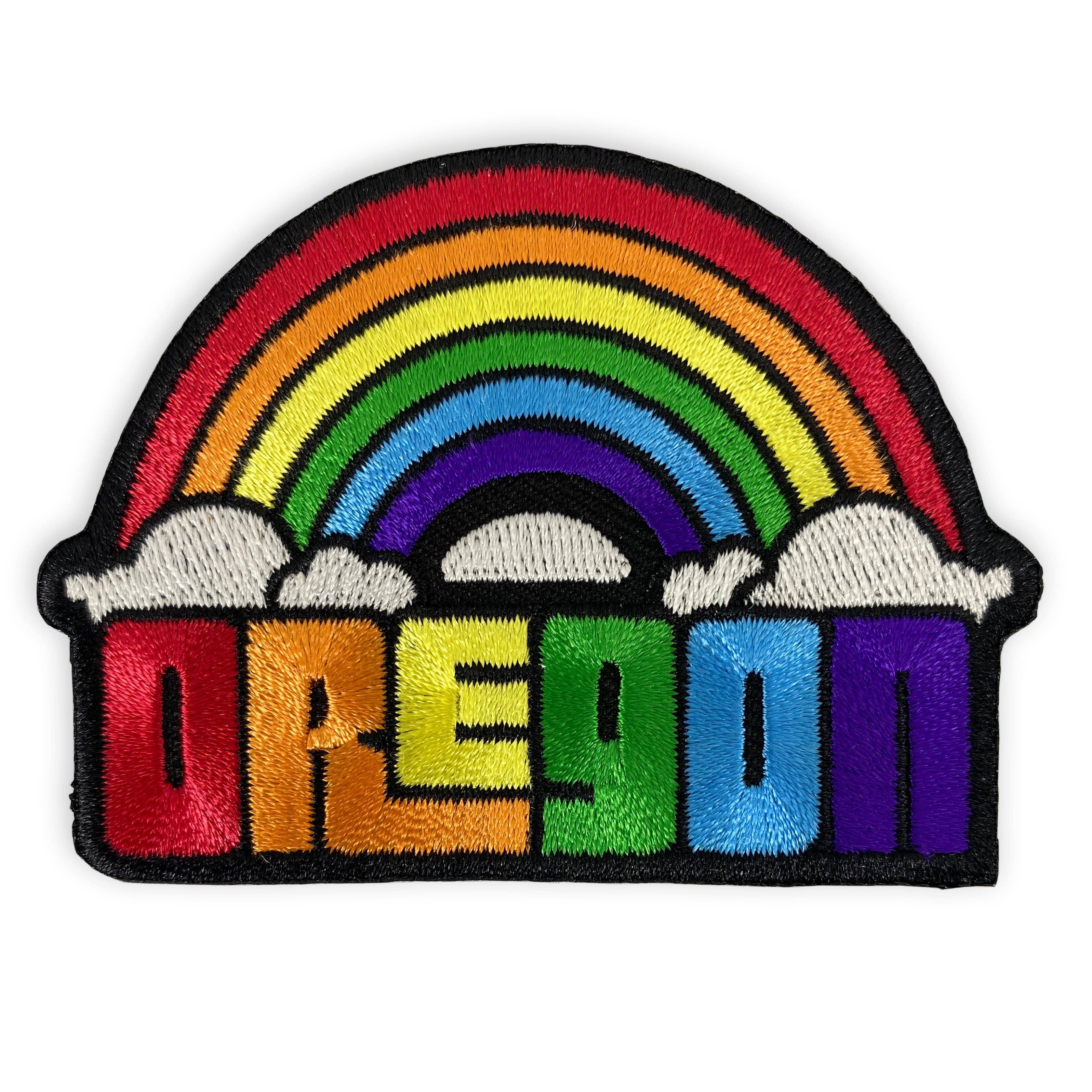 Little Bay Root - Wholesale Patch - Oregon Dreaming Rainbow | Iron-on Embroidered Patch0