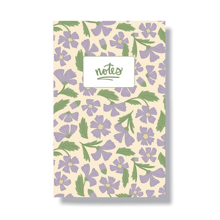 Lilla blomster notesbog for engroshandel hos Pedaller Designs