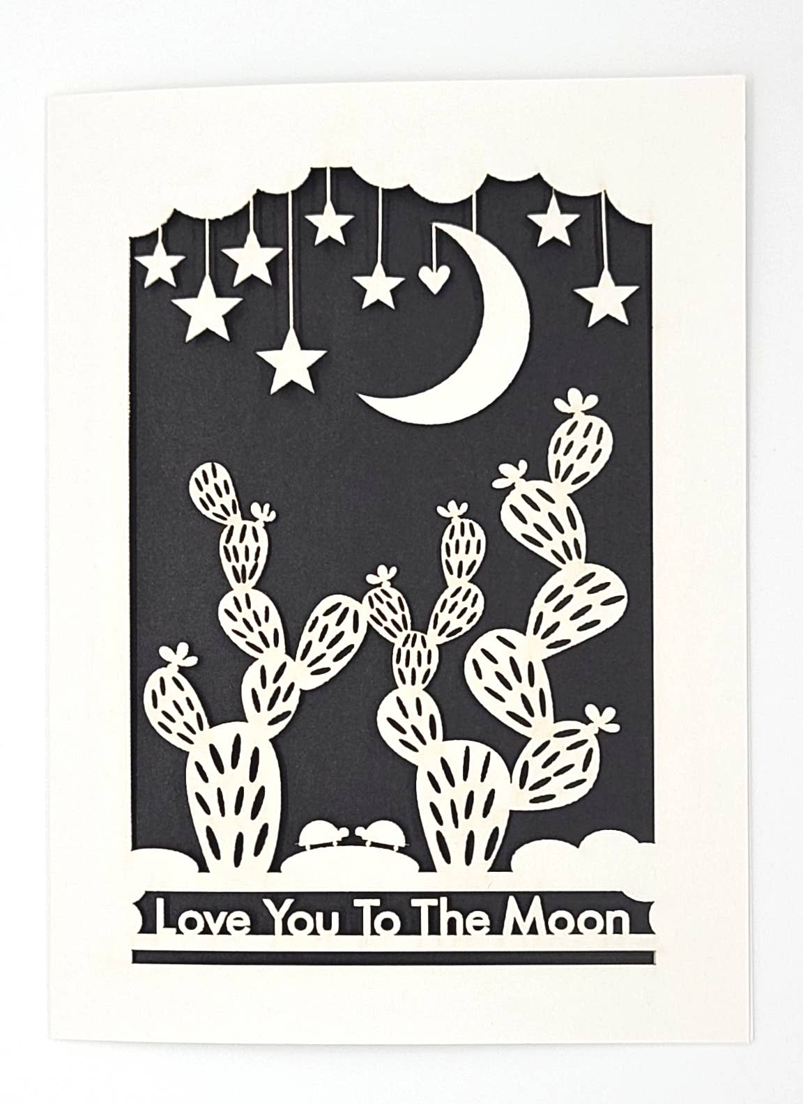 two hermanas - Venta al por mayor Tarjetas de amor - Te quiero a la Luna - Cactus1