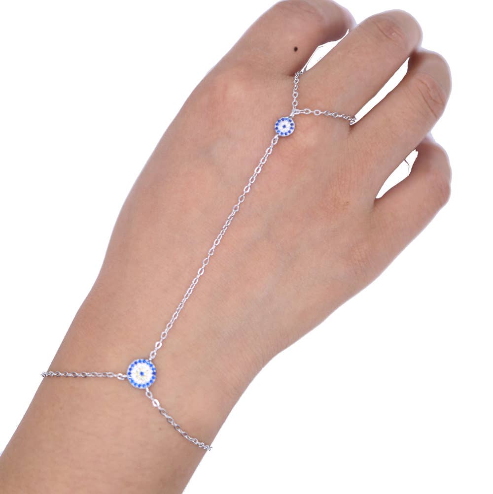 HoopLa – Großhandel Armband mit Charms/Anhängern – Evil Eye Handkette Armband4