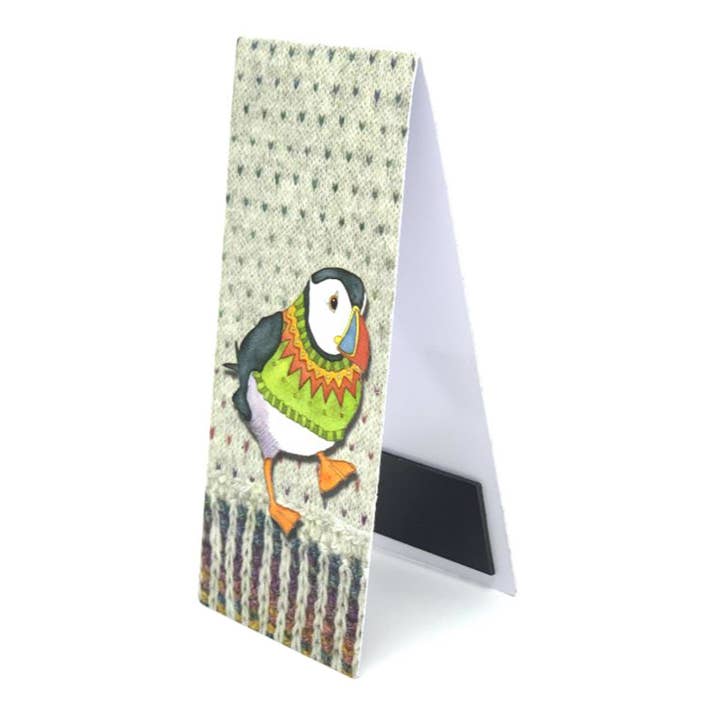 Woolly Puffins Magnetic Bookmark for wholesale by Emma Ball Ltd