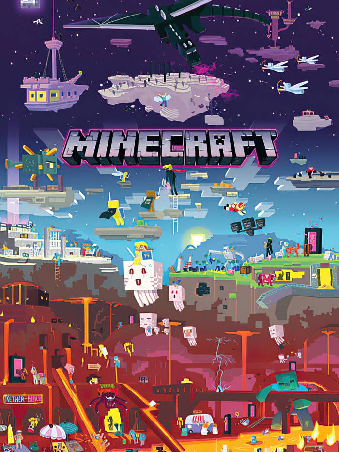 Minecraft-poster World Beyond 91,5 x 61 cm för wholesale av Close Up GmbH