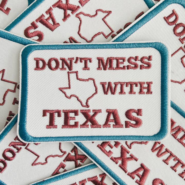 3.5" Don't Mess With TEXAS - Embroidered Hat Patch for wholesale by TEELUX