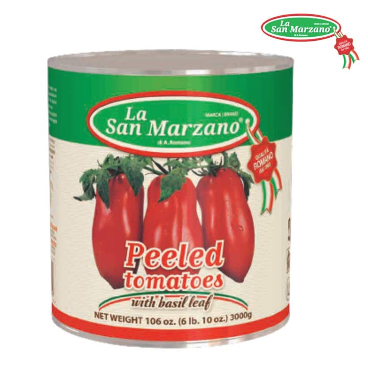Wholesale Italian Food - Wholesale Sauce - La San Marzano Whole Plum Italian Tomatoes 3.4 kg