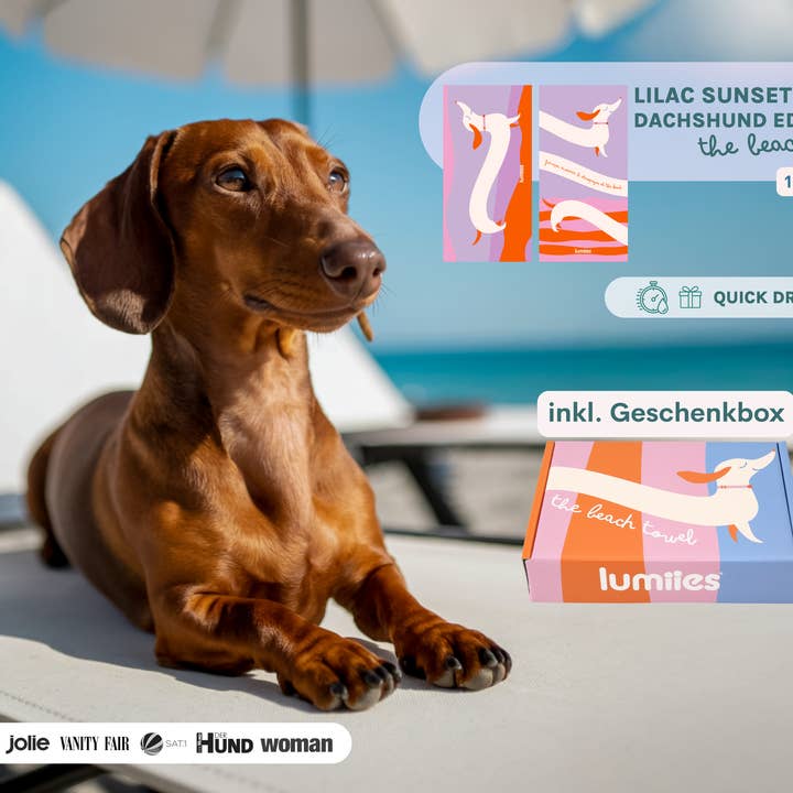 lumiies - high visibility - Wholesale Pet Towel - Dog - Quick-drying microfiber towel (160×80 cm) - Dachshund6