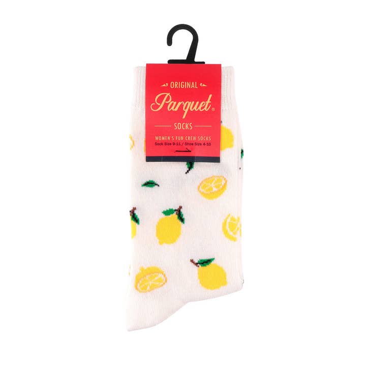 Selini New York - Wholesale Socks - Women's - Women's Zeisty Lemon Novelty Socks - LNVS19624-WH1