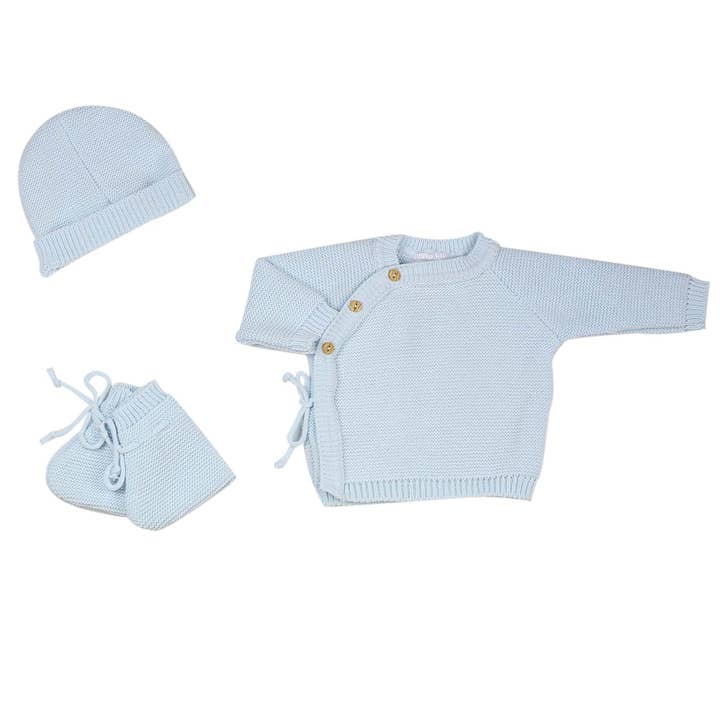 Trois kilos Sept - Wholesale Clothing Set - Baby - Newborn trousseau - Slipper and hat bra10