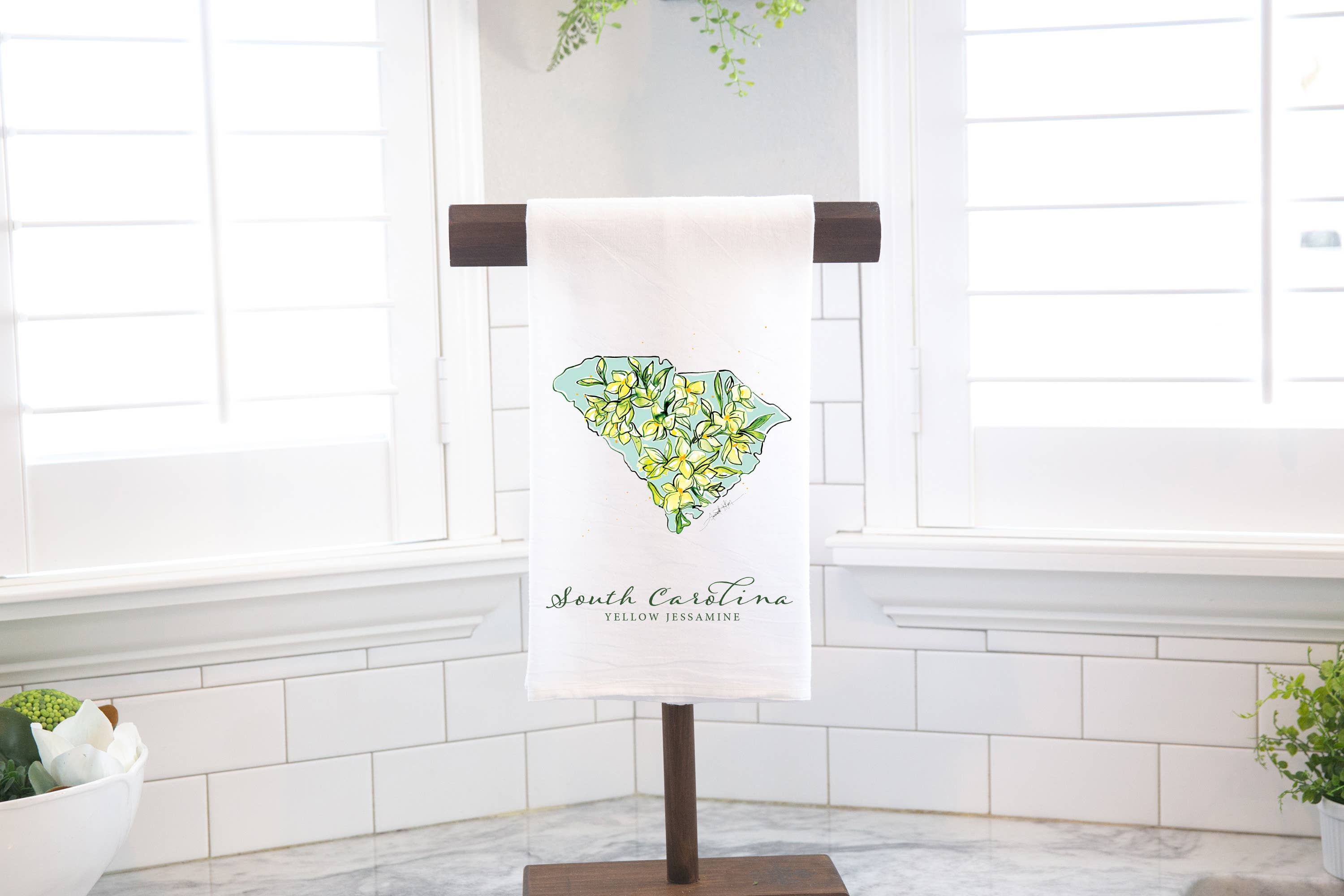 Amanda Klein Co. - Wholesale Tea Towel - South Carolina Flour Sack Tea Towel4