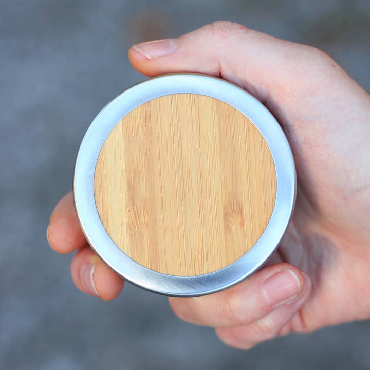 eBuyGB Craft Blanks - Wholesale Flask - Insulated Bamboo Travel Flask SIX-TEA Flower Teacup Design1