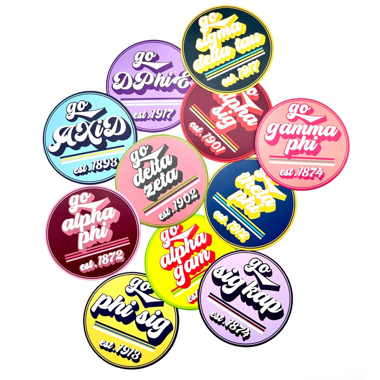 Sarahndipity Shop - Wholesale Sticker - Sorority Sticker - Go Design12