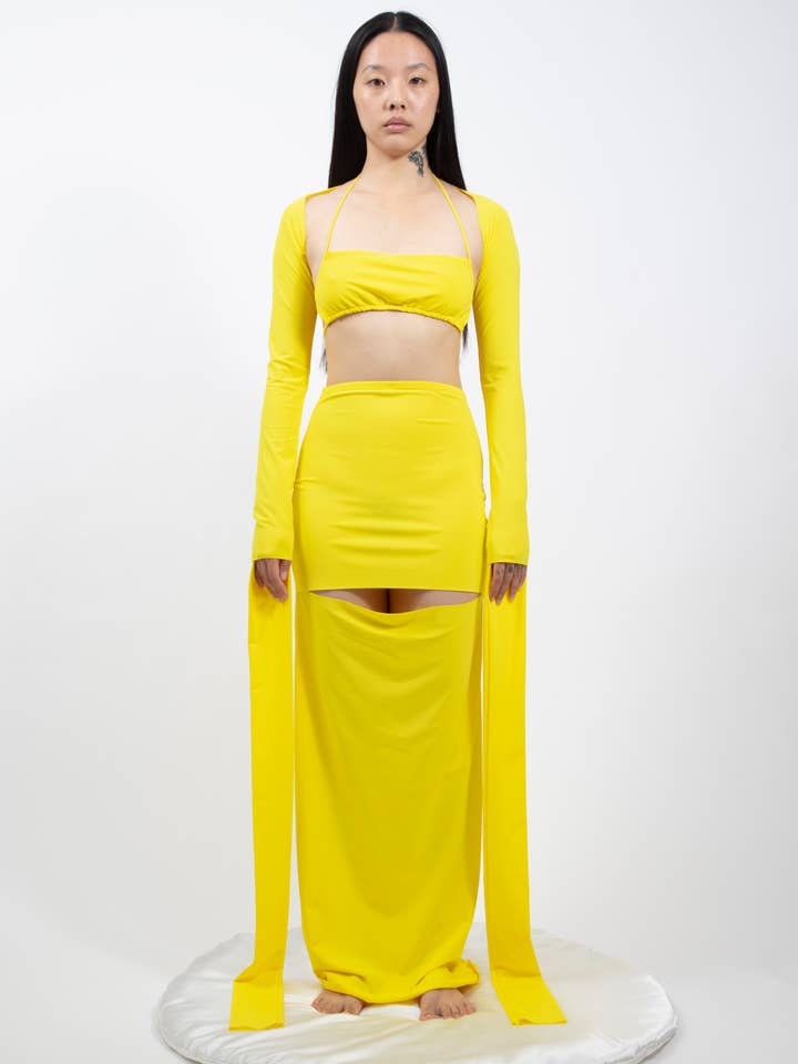 LL.14509 SLEEVE JACKET JERSEY SHRUG LONG for wholesale by Lieu Le