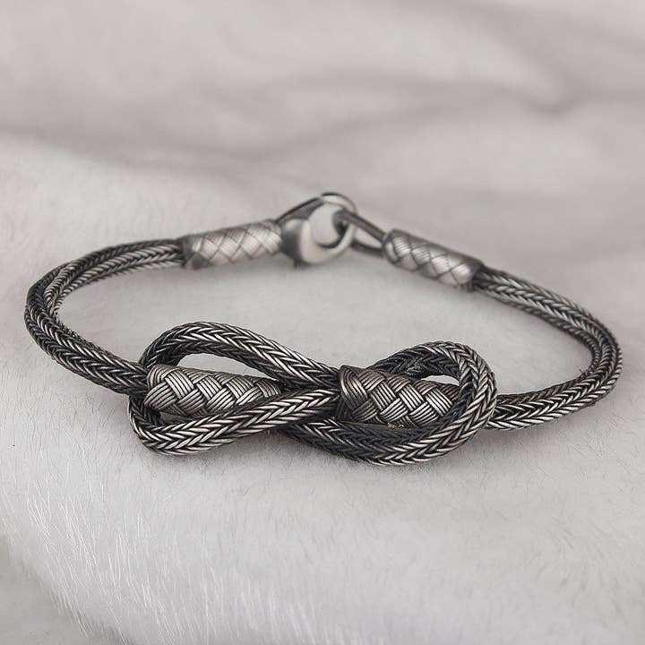 Ephesus Jewelry - Wholesale Jewelry - Men's - Sailor Knot Bracelet In Sterling Silver For Men