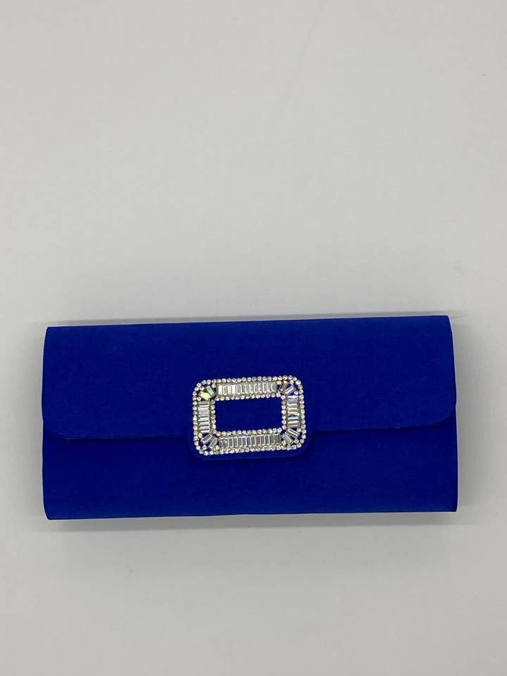 Leslii Clutch Handtasche Glitzer Schnalle Blau für den Großhandel von Leslii