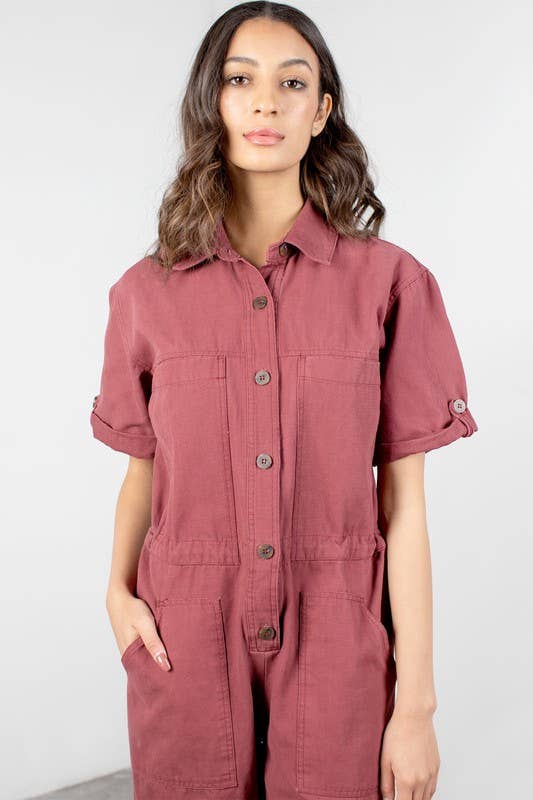 MOD REF - Wholesale Jumpsuit - Women's - The Winnett Jumpsuit | Short Sleeve Jumpsuit9