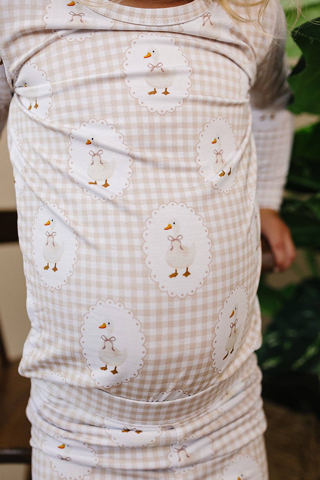 Lucky Panda Kids - Wholesale Sleepwear Set - Kids - Bamboo Two Piece Set | Gingham & Goose1