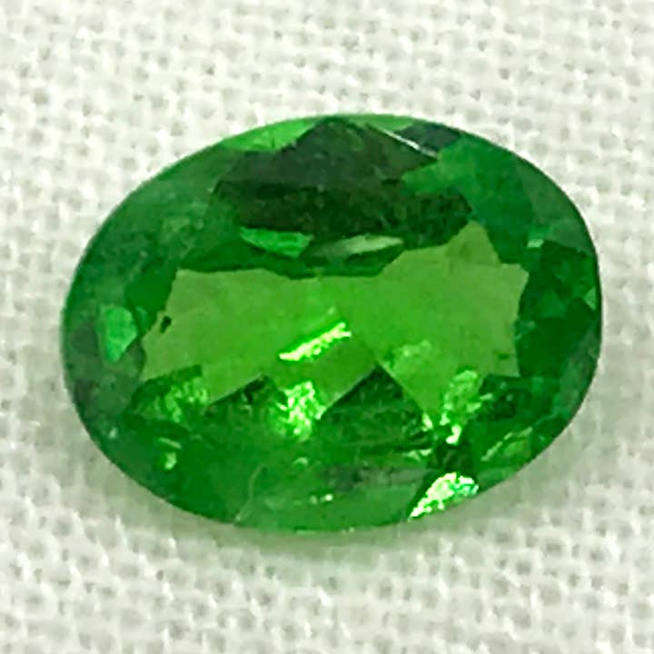 Oval Faceted Tsavorite Gemstone for wholesale by Weatherham Estate Treasures