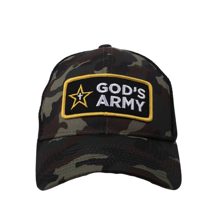 Swanson Christian Products - Wholesale Trucker Hat - Unisex - Hat - Camo - God's Army