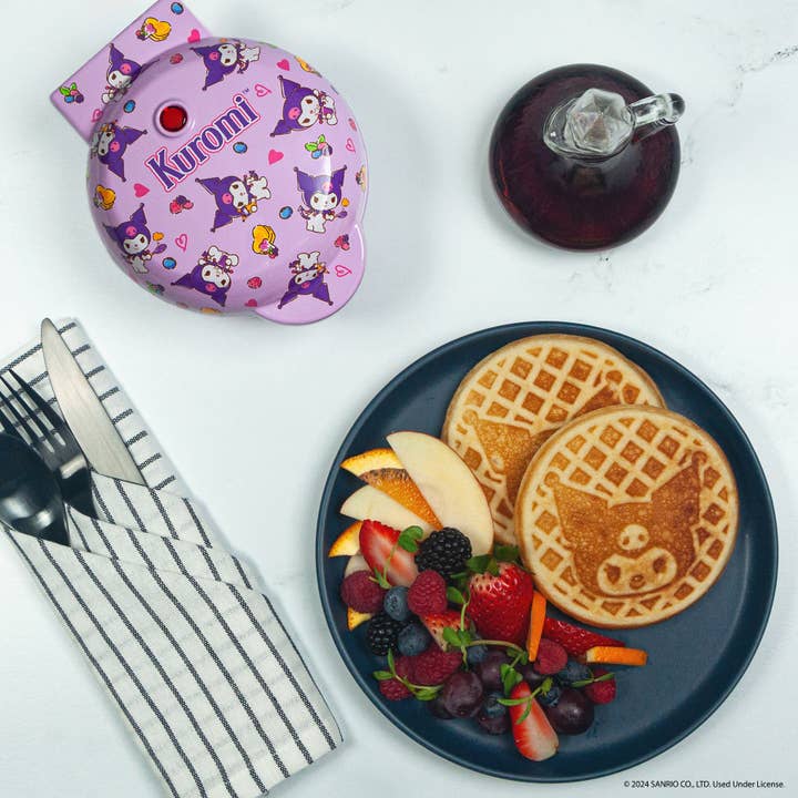Uncanny Brands Hello Kitty Kuromi Mini Waffle Maker for wholesale by Uncanny Brands