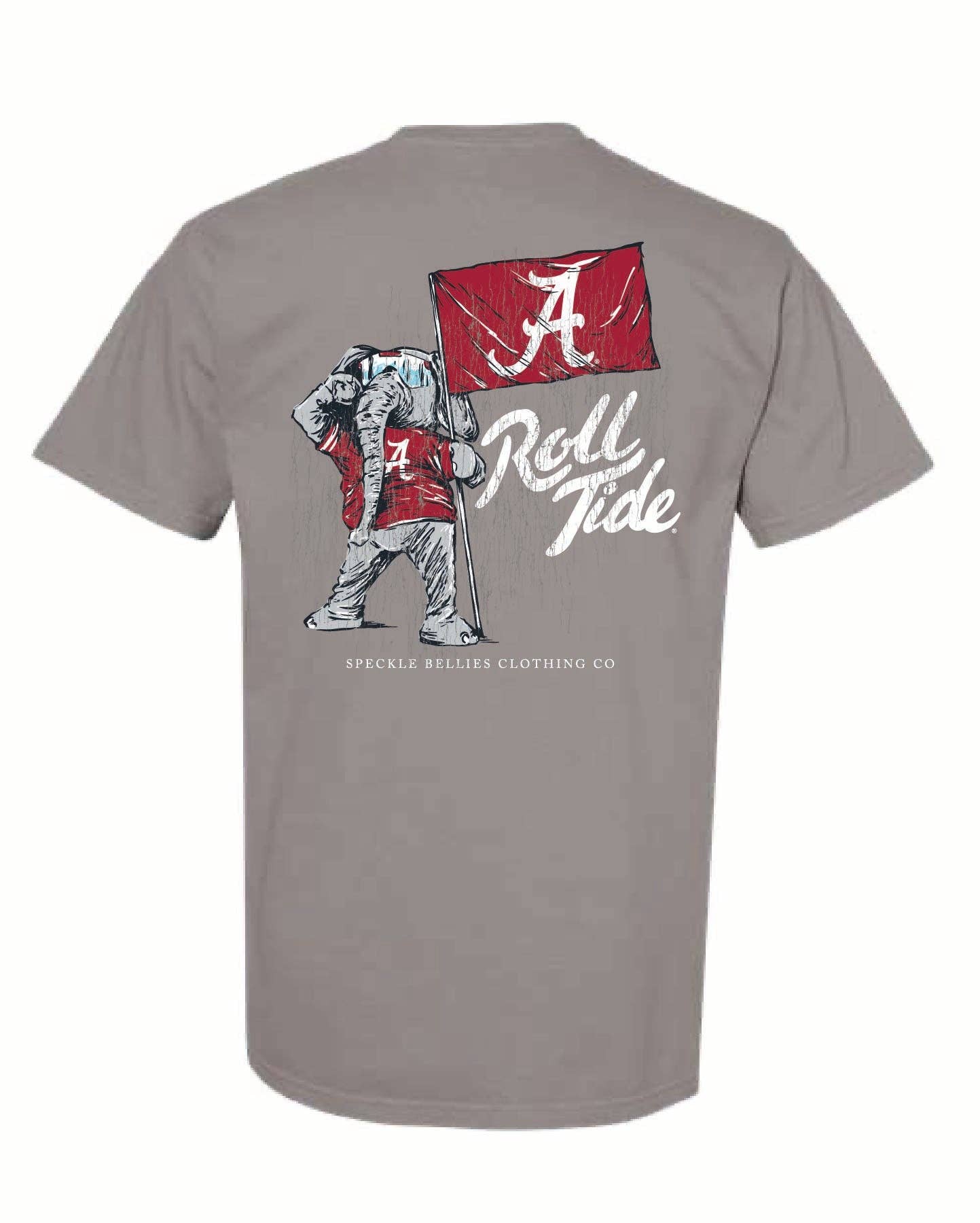 Speckle Bellies Clothing Company - Wholesale Screen Printed T-Shirt - Unisex - Big Al Flag0