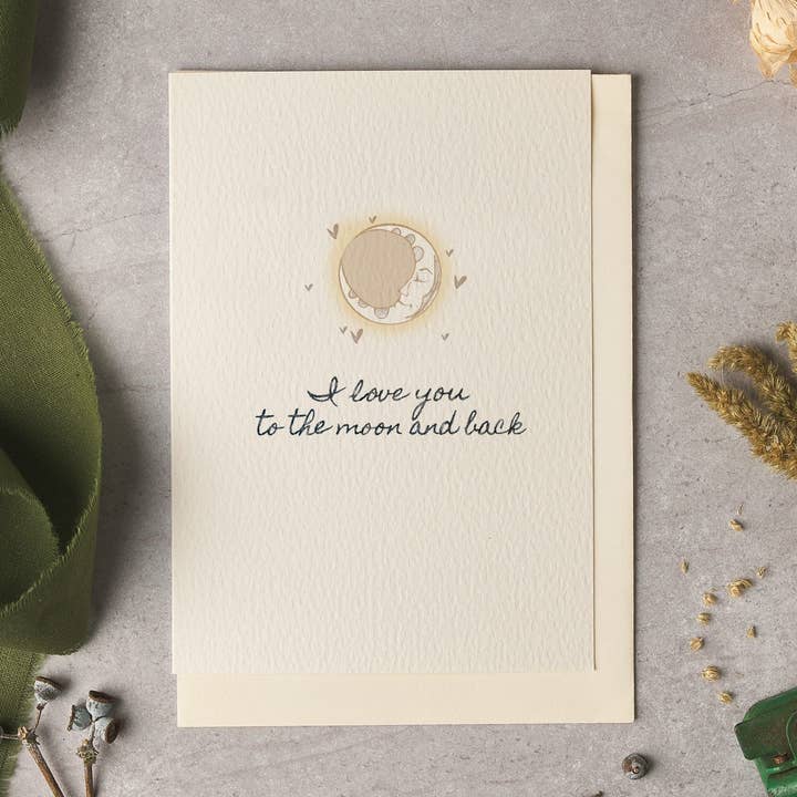Carte To the Moon & Back pour la vente par byOliviaBell