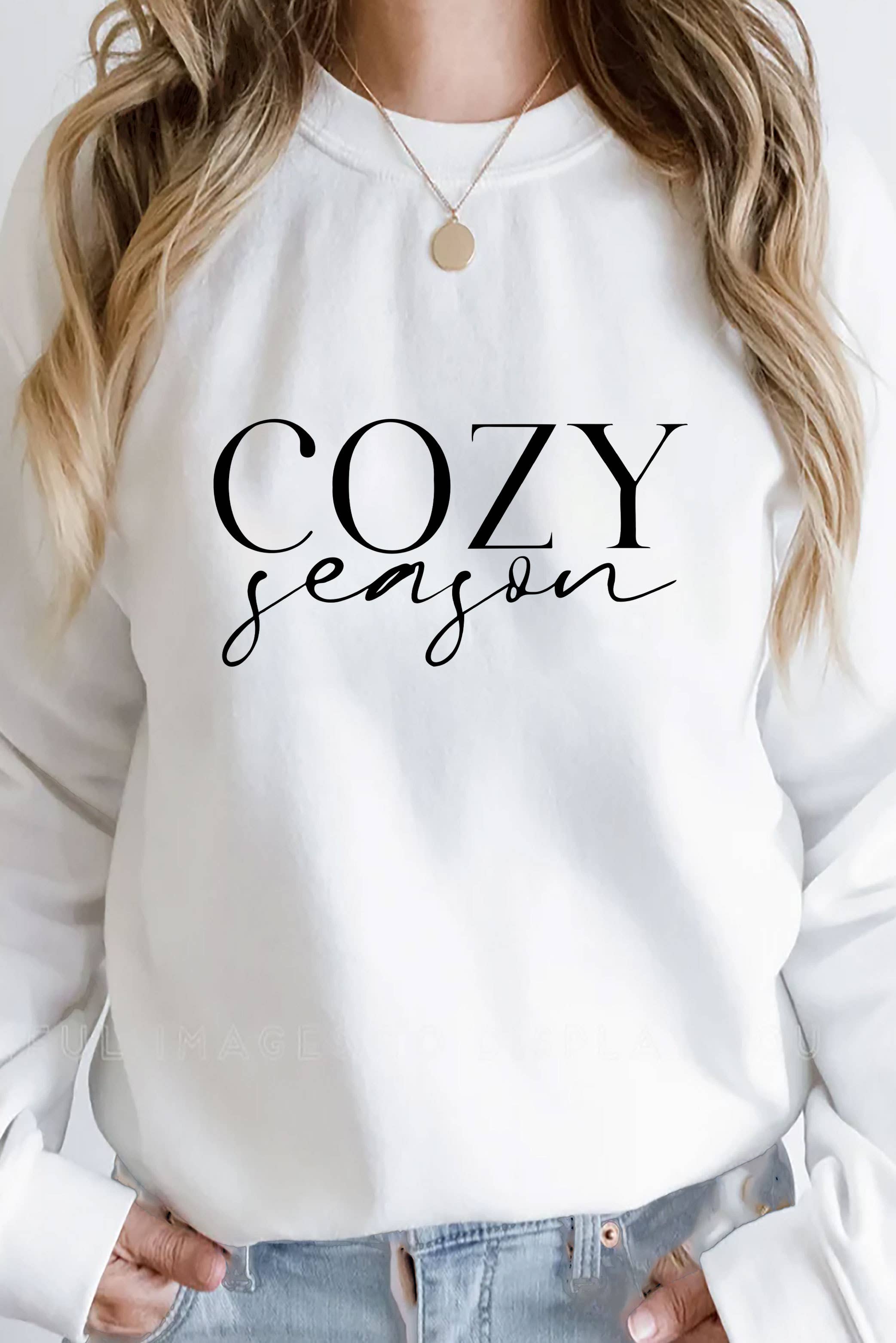 Top Avenue - Wholesale Graphic Sweatshirt - Women's - Cozy Season, Christmas,  Unisex Crew-Neck FLEECE Sweatshirt0