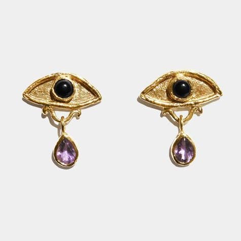 Boucles d'oreilles Megas Amethyst pour la vente par Beatriz Jardinha