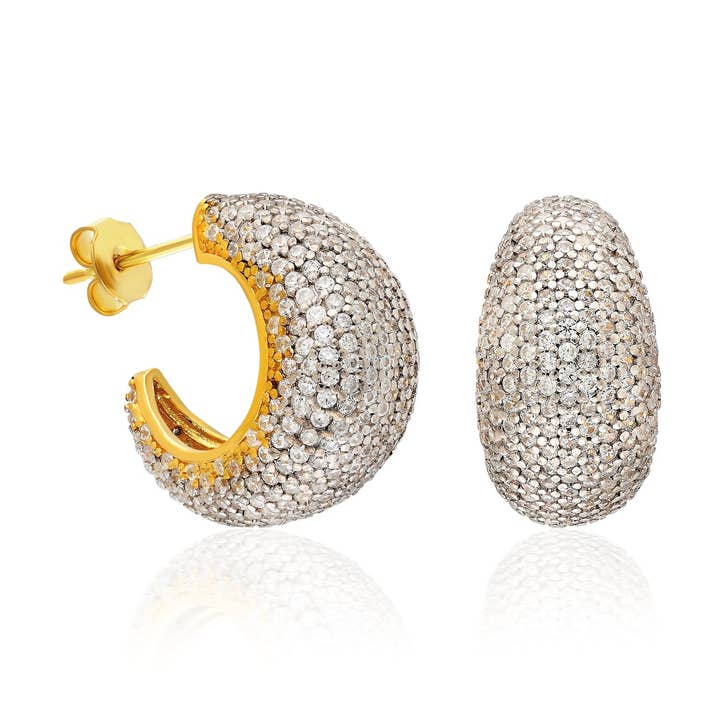 Design-Steinohrring für den Großhandel von Glamie Jewelry