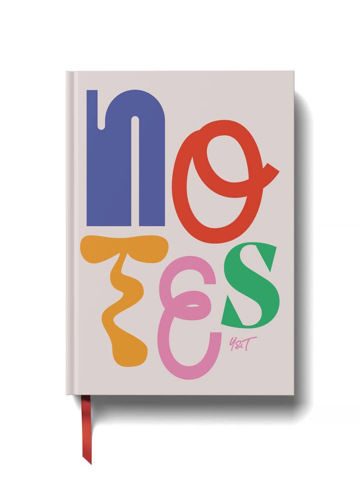 Notes Lined Journal | Hardcover | A5 Notebook for wholesale by Yop & Tom USA | Design-led Stationery