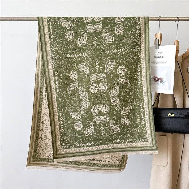 Ekartini - Wholesale Scarf - Women's - Women's Double-Sided Camellia Scarf   Chanel-Style Elegant Warm Neck Warmer Shaw3