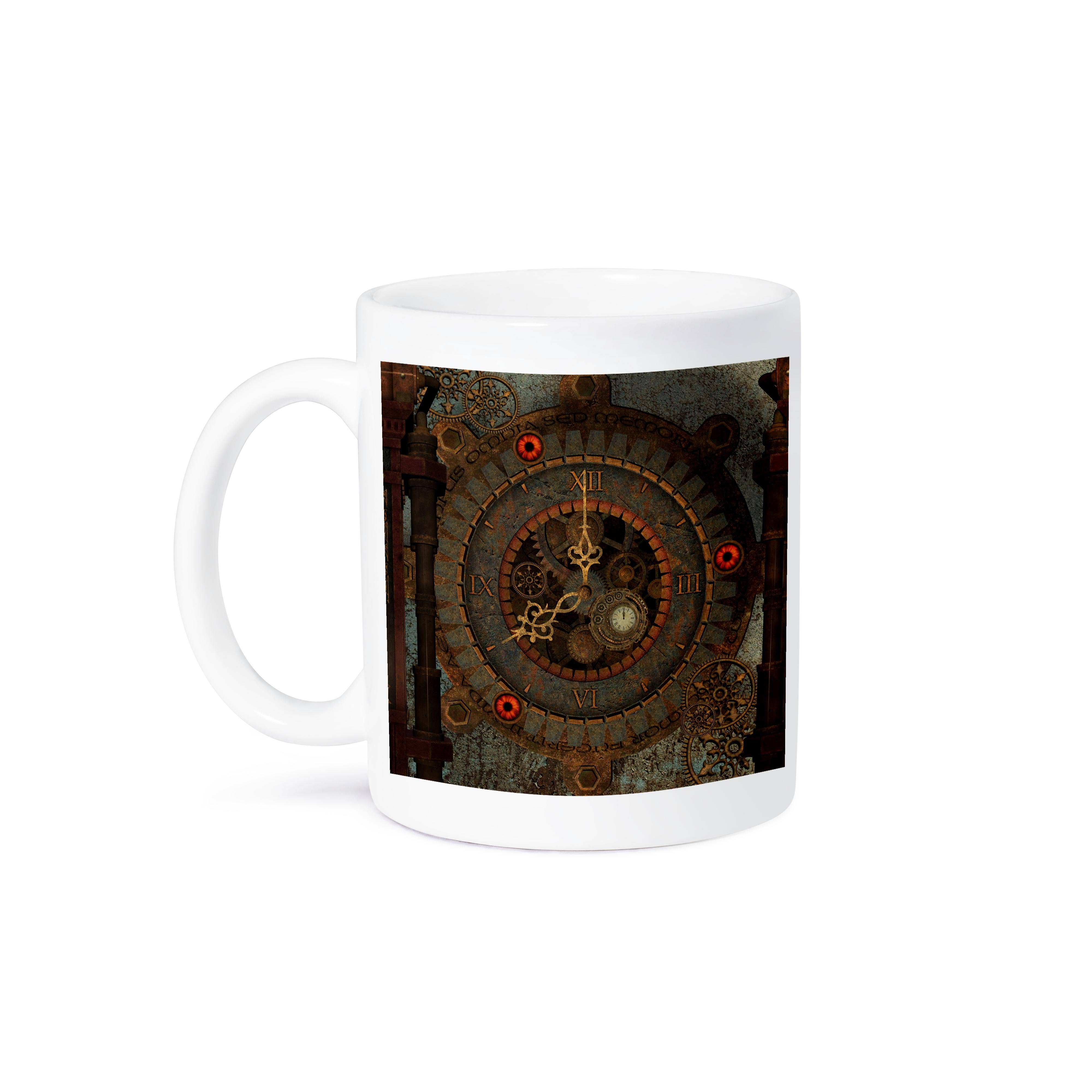 3dRose - Wholesale Coffee Mug - 3dRose, Steampunk clockwork in rusty metal, Mug8