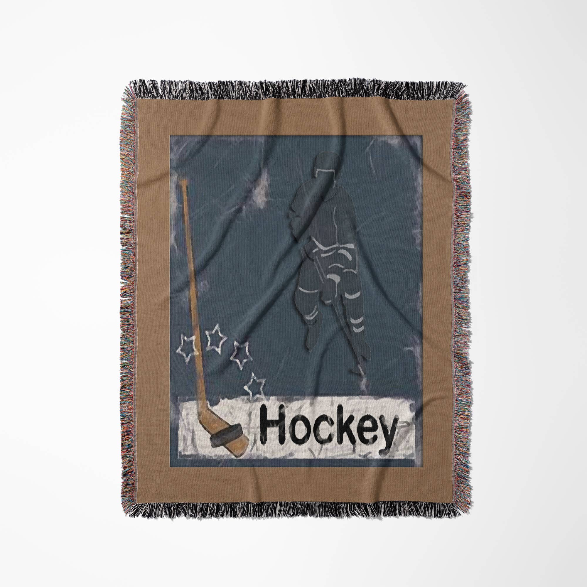 3dRose – Manta para sofá por atacado – 3dRose, Jogador de Hóquei, Manta