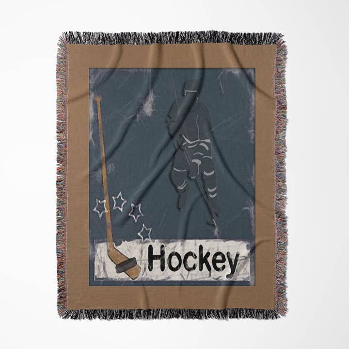 3dRose – Manta para sofá por atacado – 3dRose, Jogador de Hóquei, Manta0