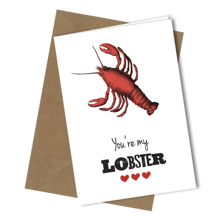 #239 Lobster for wholesale by Close to the Bone Greeting Cards and Gifts