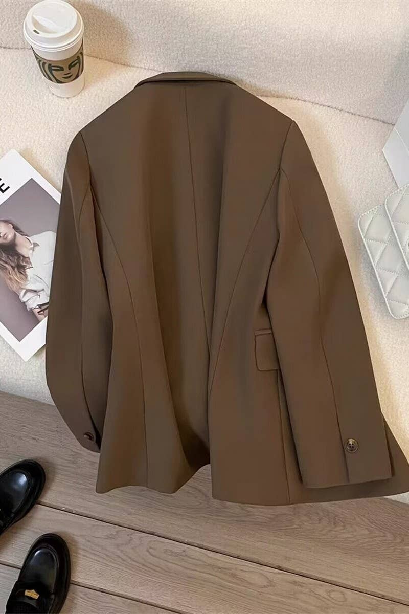 NINEXIS - Vente Blazer – femme - CWOBL0135_BLAZER À POCHE À BOUTON UNIQUE12