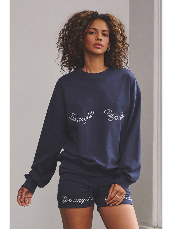 No Vacancy - Wholesale Sweatshirt - Women's - Los angeles french terry crewneck sweatshirt6