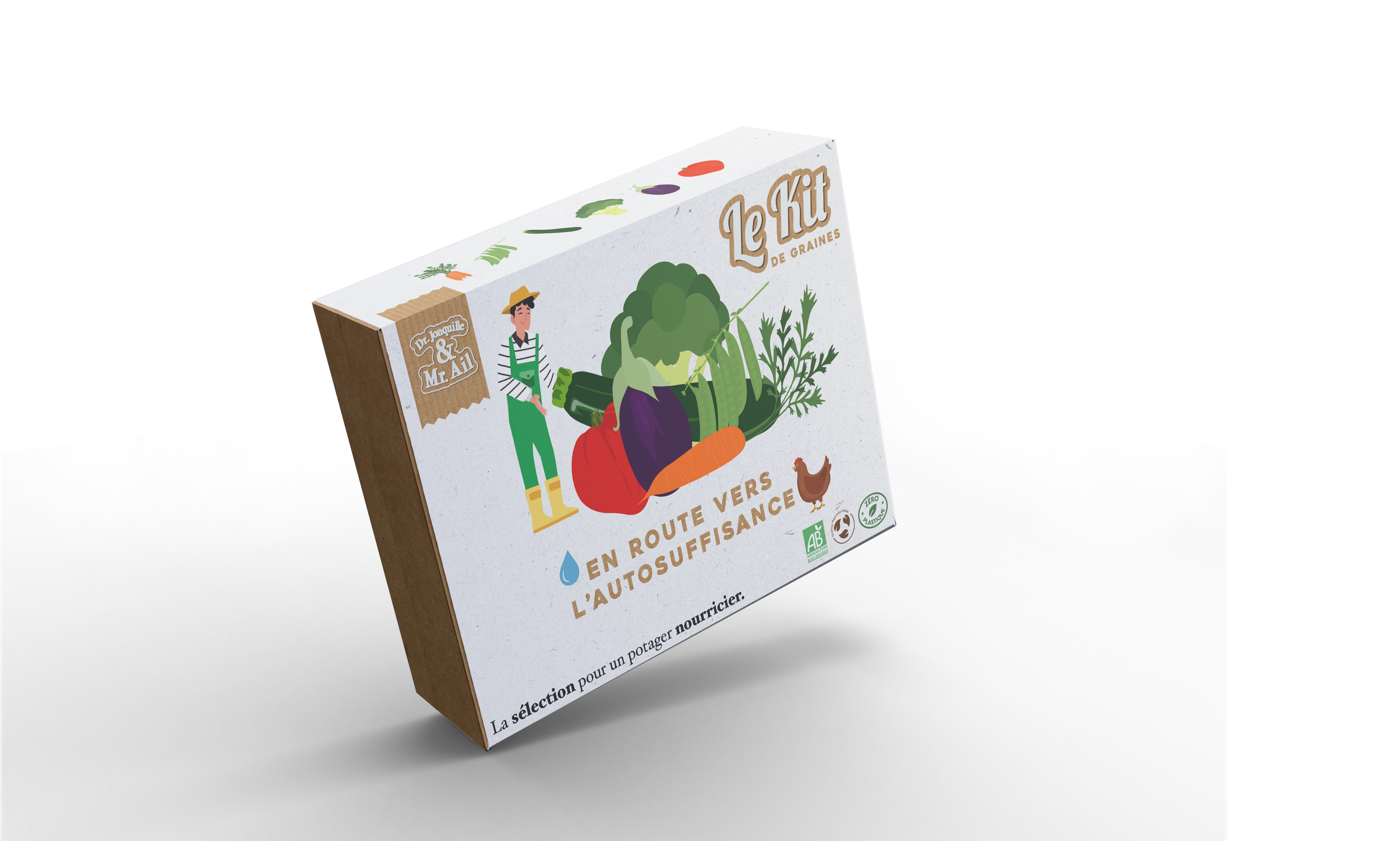 Dr. Jonquille & Mr. Ail - Wholesale Plant Seeds - On the Road to Self-Sufficiency - Themed Gardening Kit1