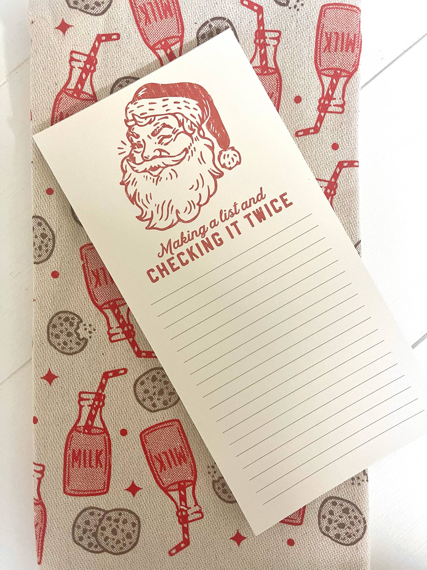 SOUTHERN FRIED DESIGN BARN - Wholesale Notepad - Making A List Checking It Twice Notepad 1
