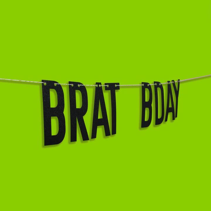 Ninalem's Party - Wholesale Party Sign/Banner - Brat Bday Birthday Banner