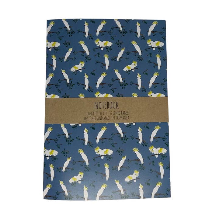 Sulphur Crested Cockatoo Notebook for wholesale by Red Parka